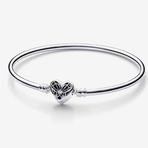 Pandora Moments Heart & Butterfly Bangle
